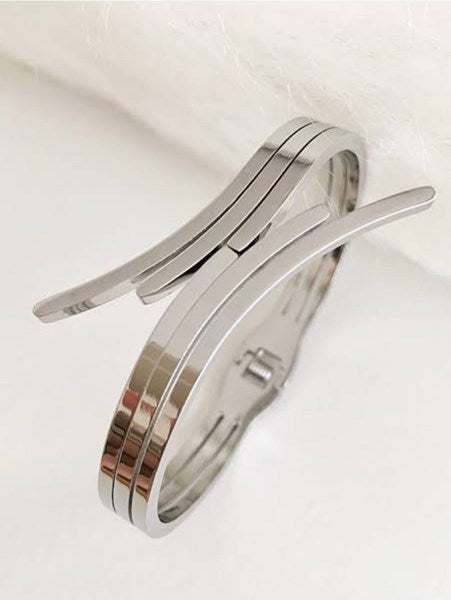 Silver Triple Spiral Bracelet