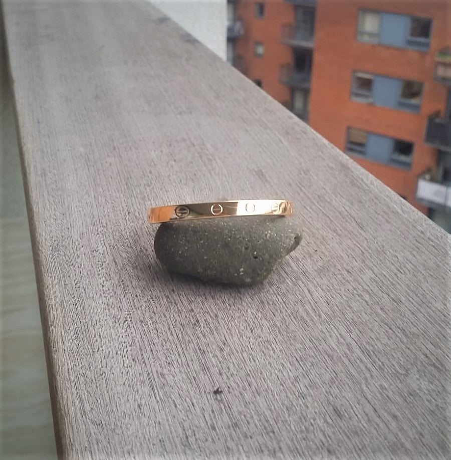 Rose Color, Metal Alloy, Kartier Model Bracelet