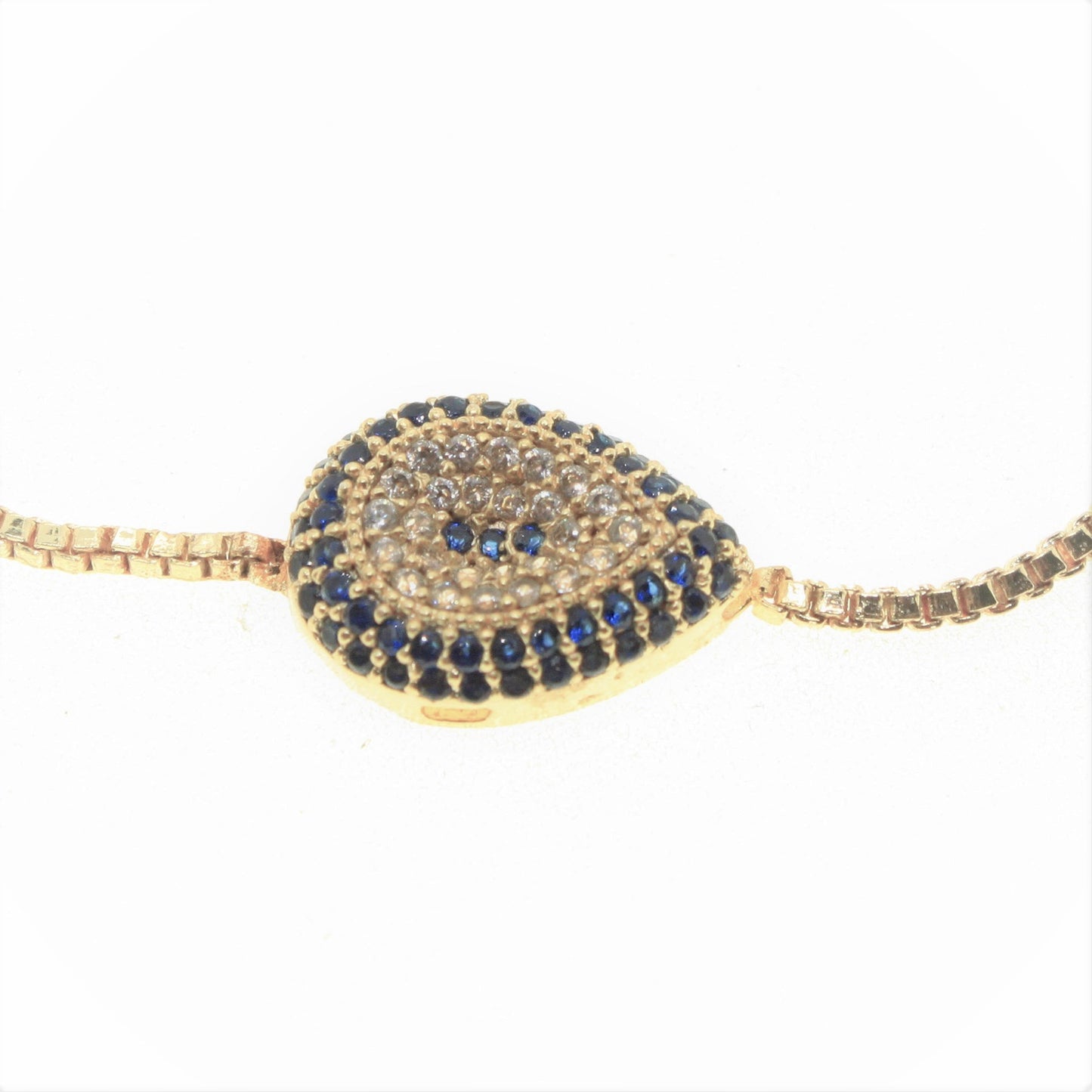 Gold Color, Zircon Stone Drop Bracelet