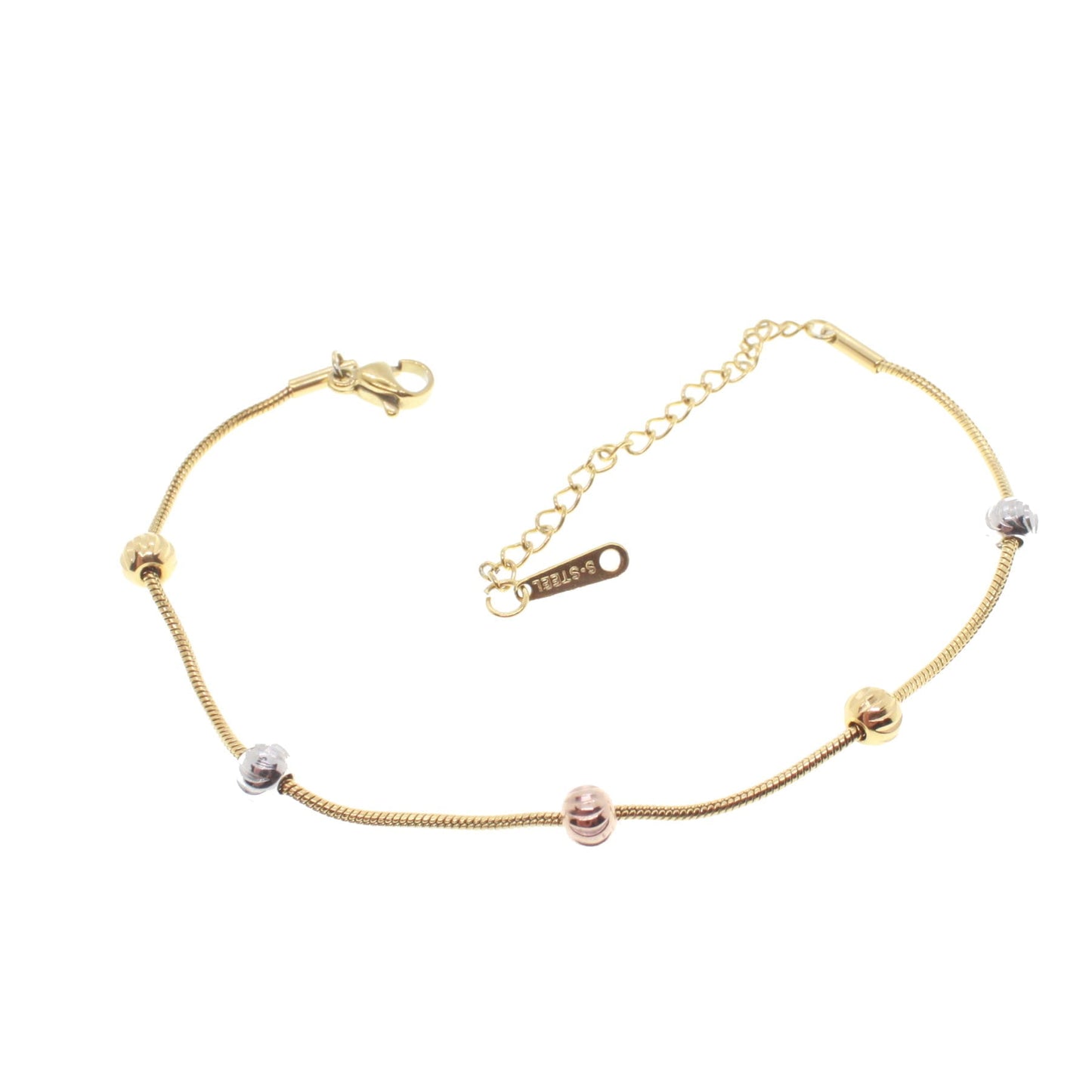 Gold Color, Steel Doric Bracelet