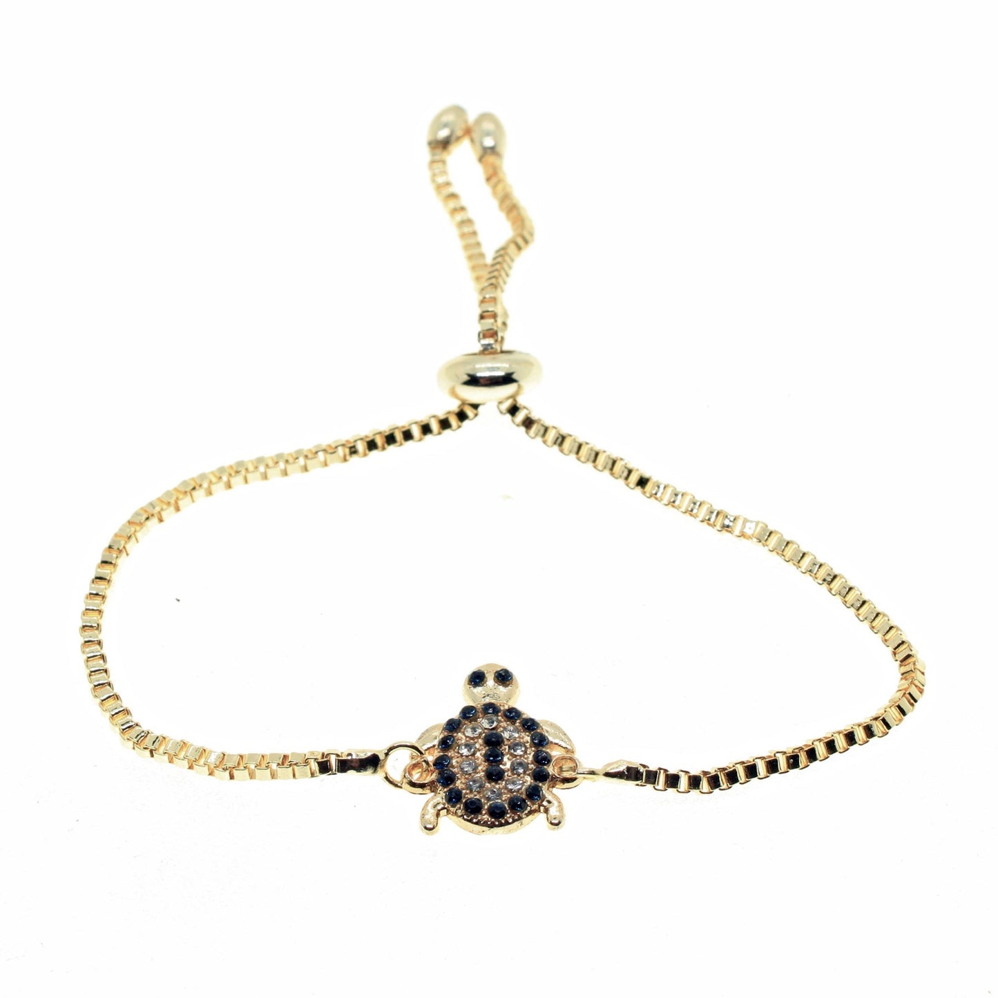 Gold Color Zircon Stone Turtle Bracelet