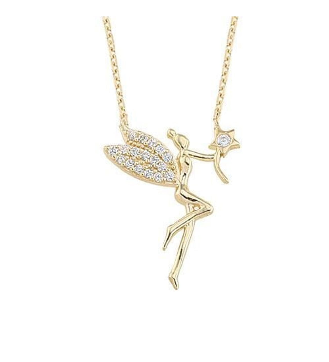 Gold Color, Zircon Stone Sea Nymph Necklace