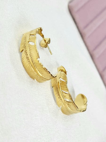 Gold Leaf Earrings