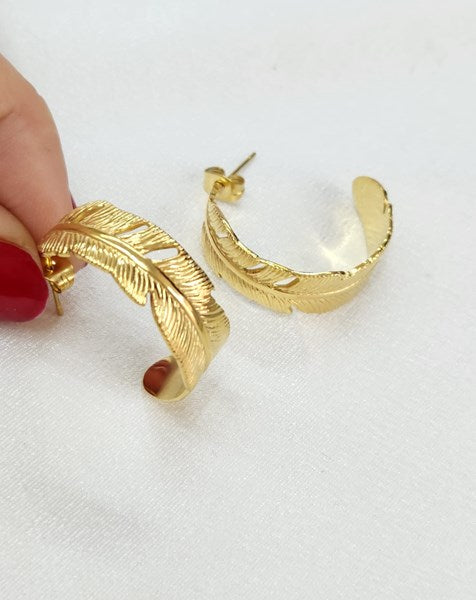 Gold Leaf Earrings