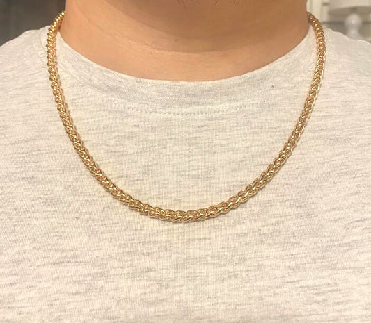 Gold Color, Angelus lufigo Model Thick Chain Necklace