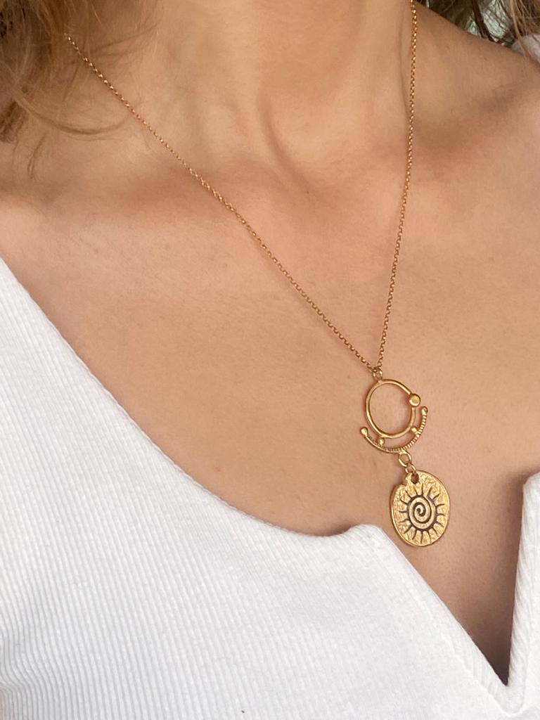 Gold Sun Necklace