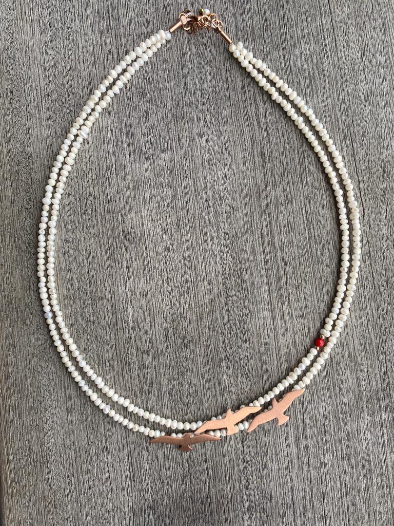 Pearl Seagull Necklace