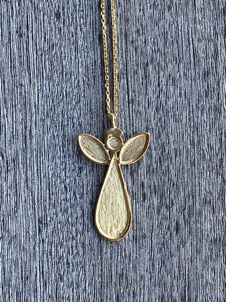 Angel of Fortune Chain Gold Necklace