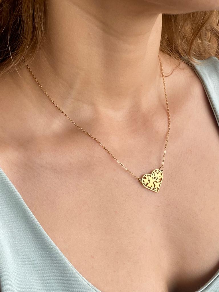 Butterfly Heart Necklace