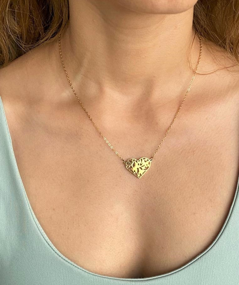 Butterfly Heart Necklace