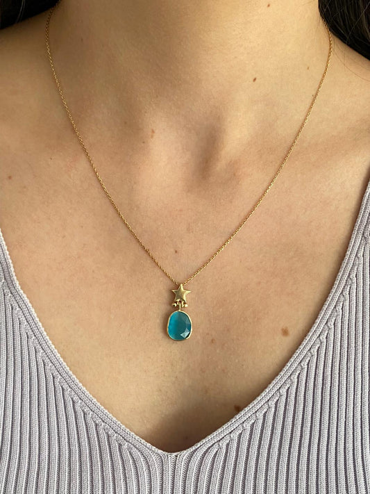 Moonca Blue Necklace