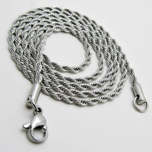 Twisted Rope Model Chain Men's Necklace