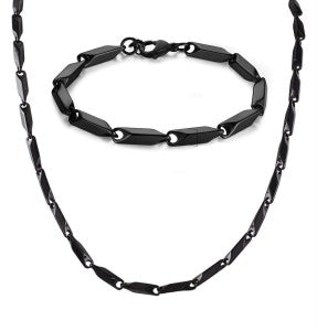 Mens black choker on sale necklace