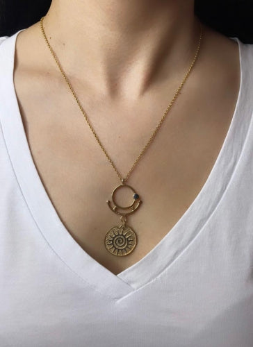 Gold Sun Necklace