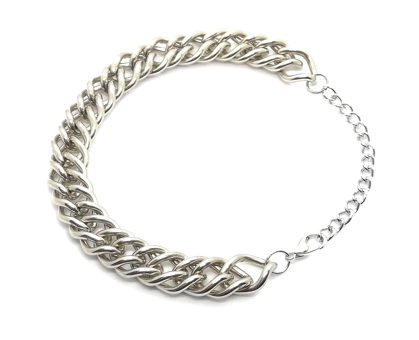 Silver Color Steel Men's Thick Chain Bracelet