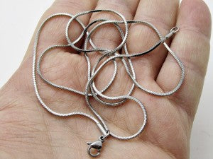 Cube Thin Snake Model Chain Men's Necklace