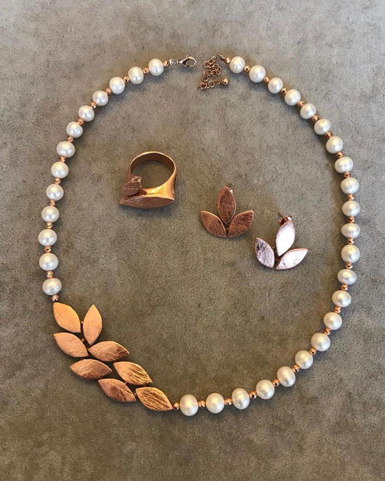 Leaf Pearl Set