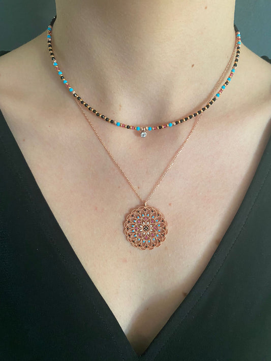 Flower of Life Combination Necklace