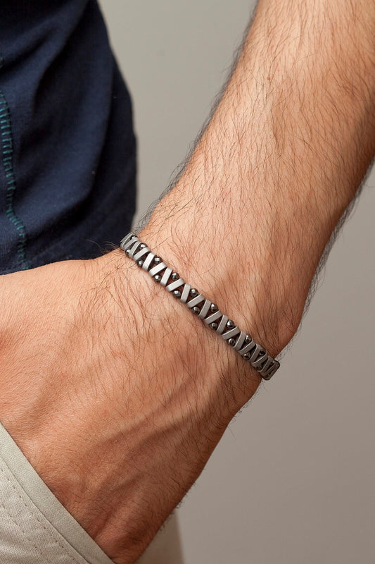 Zigzag Pattern Men's Bracelet